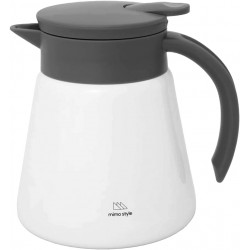 Garrafa Térmica 600ml Daily White Inox Mimo Style Parede Dupla